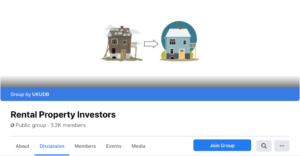 An example of a Facebook Group for investors