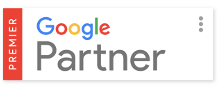 The logo for "Premier Google Partner", which Fourandhalf (property management marketing) has earned The logo for "Premier Google Partner", which Fourandhalf (property management marketing) has earned