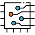 A cartoon of connected dots and lines, representative of Fourandhalf's Lead Simple integration