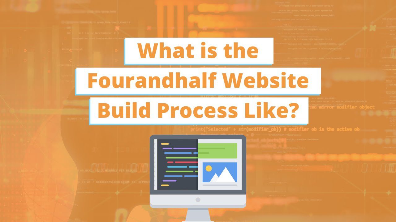 The Fourandhalf website build process YouTube thumbnail